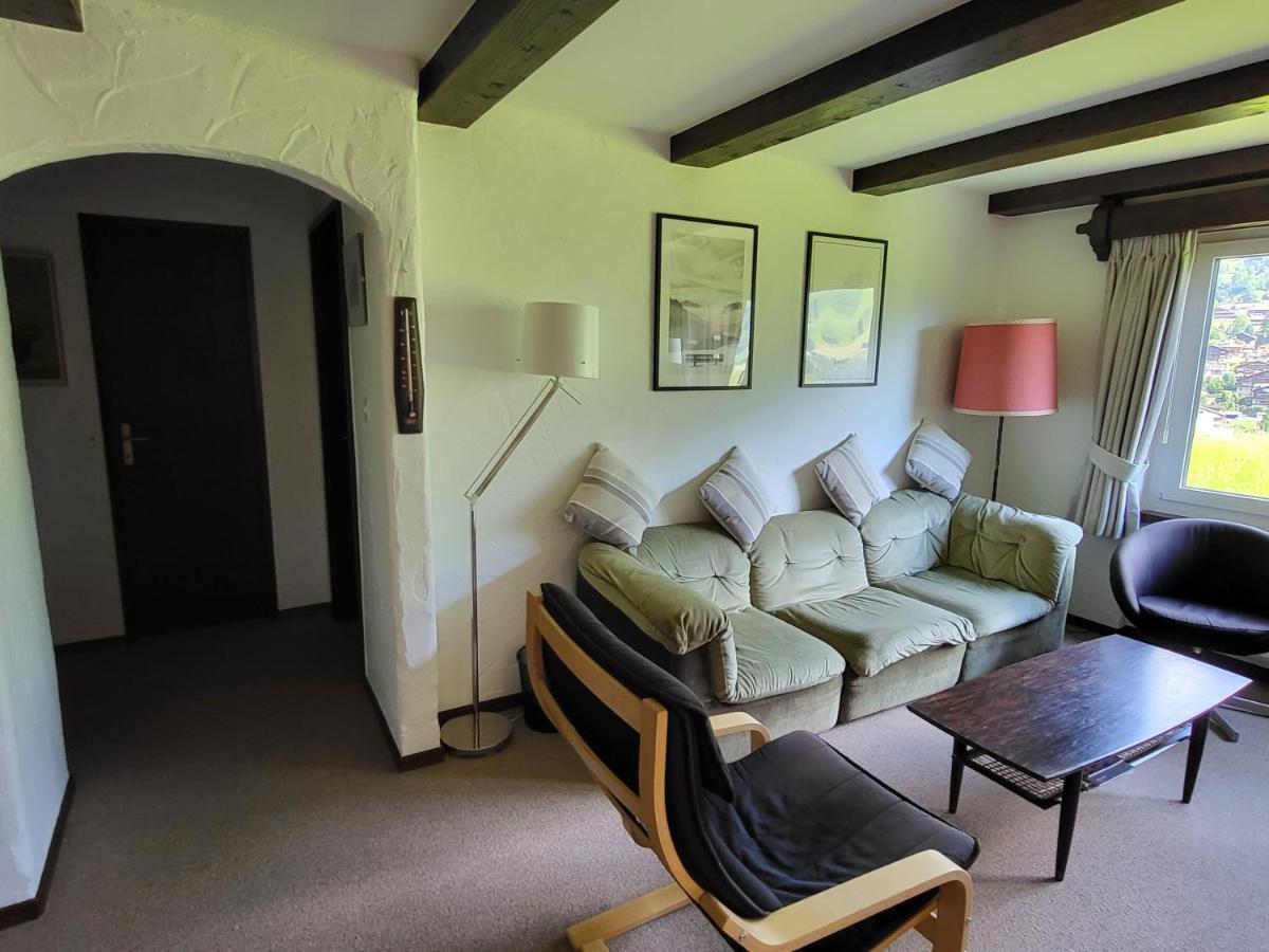 Appartement In Hus Signal Met Prachtig Uitzicht Op De Bergen Klosters Kültér fotó